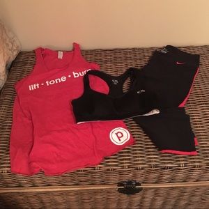 Nike Dry-Fit pants w/sports bra & tank🔴 Bundled💰